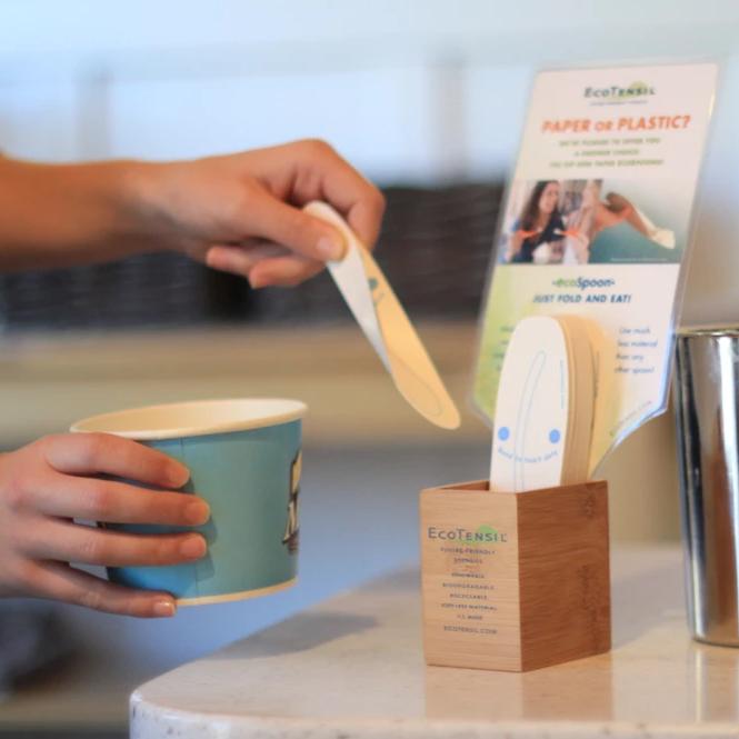 2x Bamboo Dispensers for EcoTensil®-5 and Wrapped EcoTensil-4