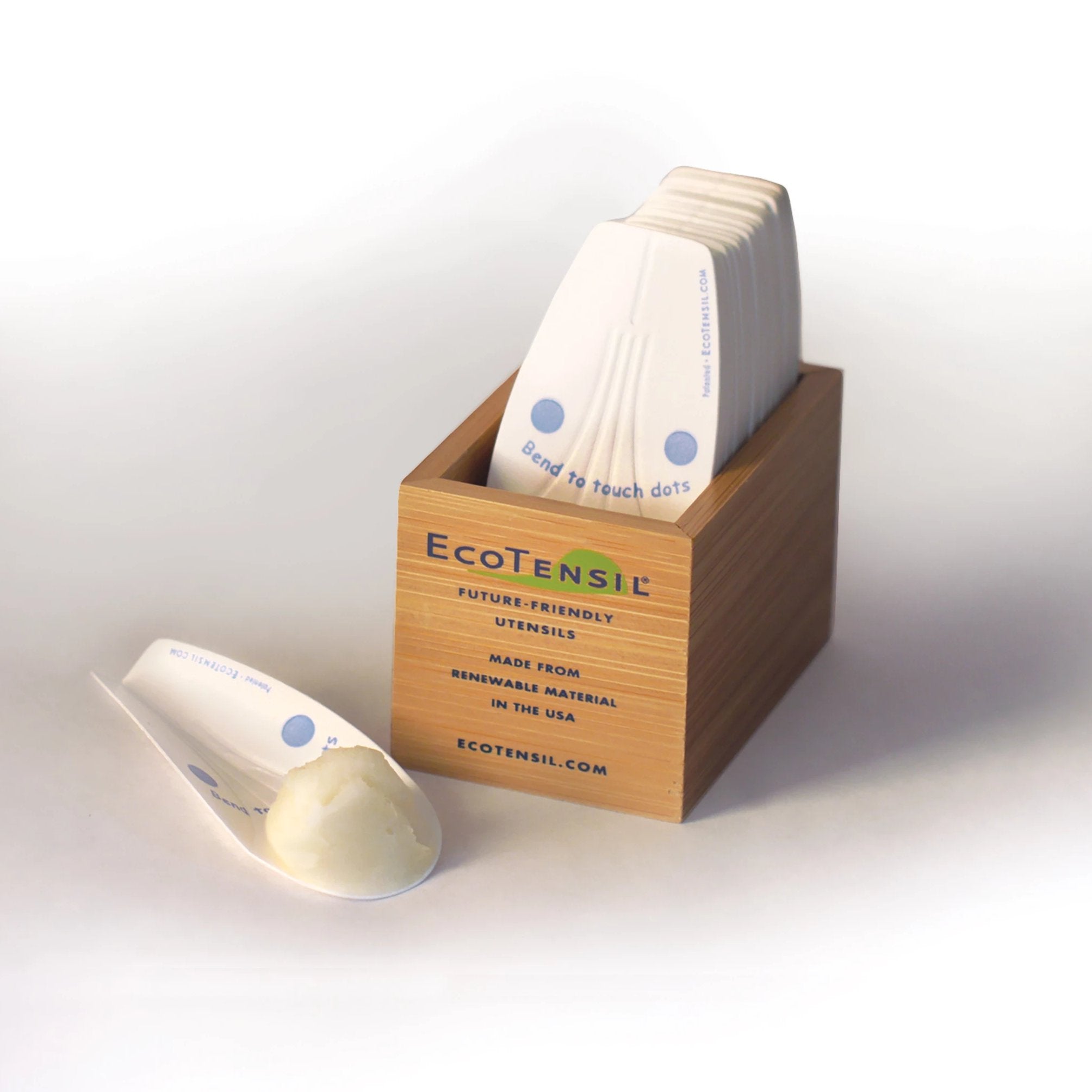 2x Bamboo Dispensers for iScoop®, EcoTaster® Mid, and EcoTensil®-4